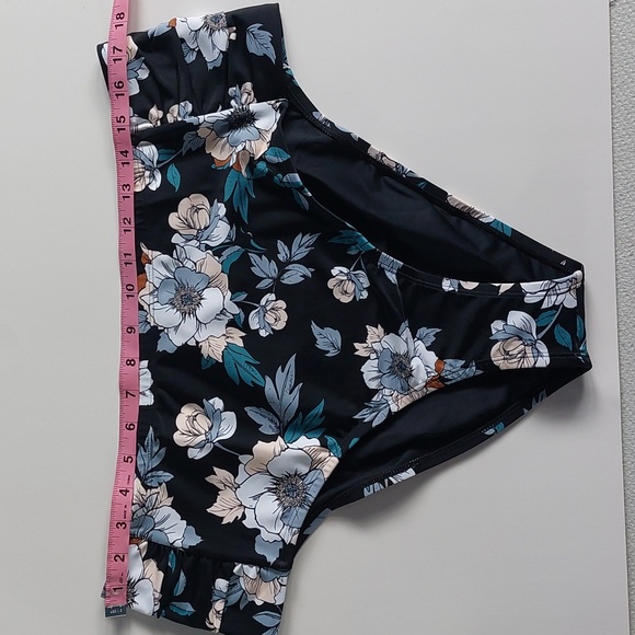 Cupshe side shirred Hipster tummy control plus Bikini Bottom size 2X - Picture 4 of 7